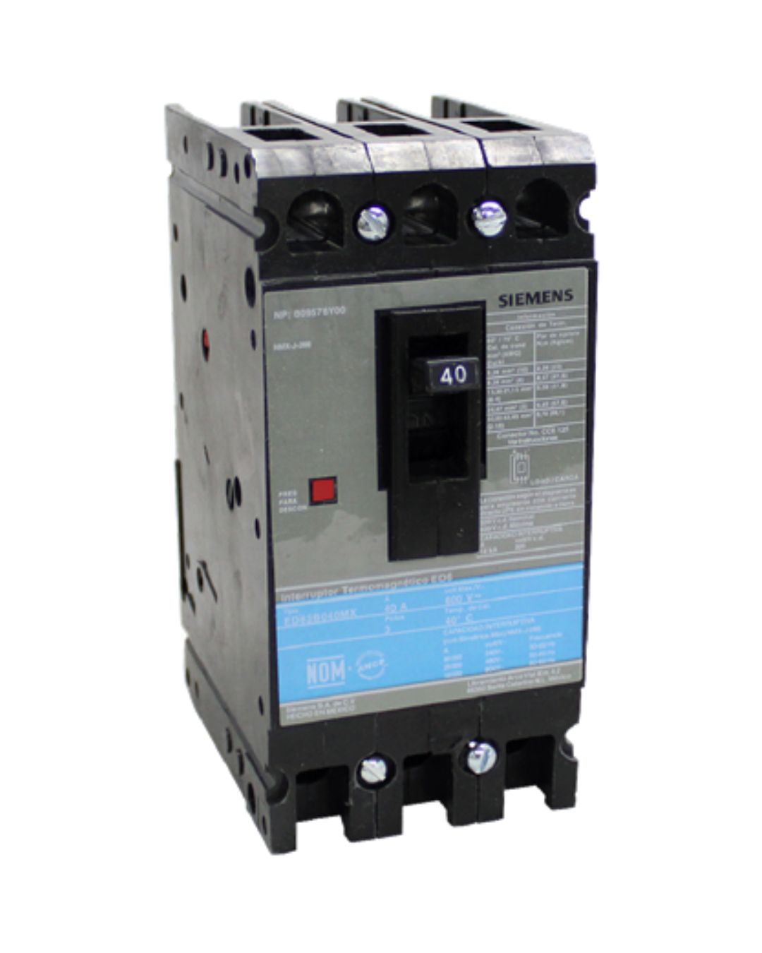 Interruptor Termomagnético 3P 40A - ED63B040MX